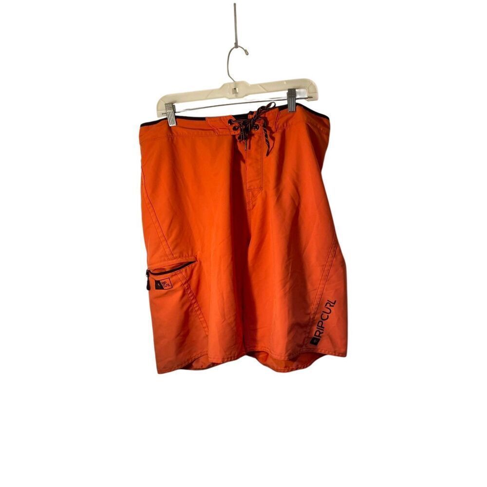 Rip curl men’s orange zip pocket board shorts 36